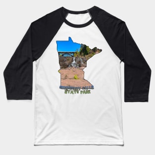 Gooseberry Falls State Park - Lower Falls Baseball T-Shirt